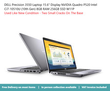 Dell Precision 3550 15.6" Ci7-10510u 8gb Ram 256gb Ssd Quadro P520 2gb