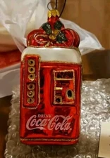 Kurt S Adler The Coca Cola Co.  Vending Machine Ornament Polonaise Collection