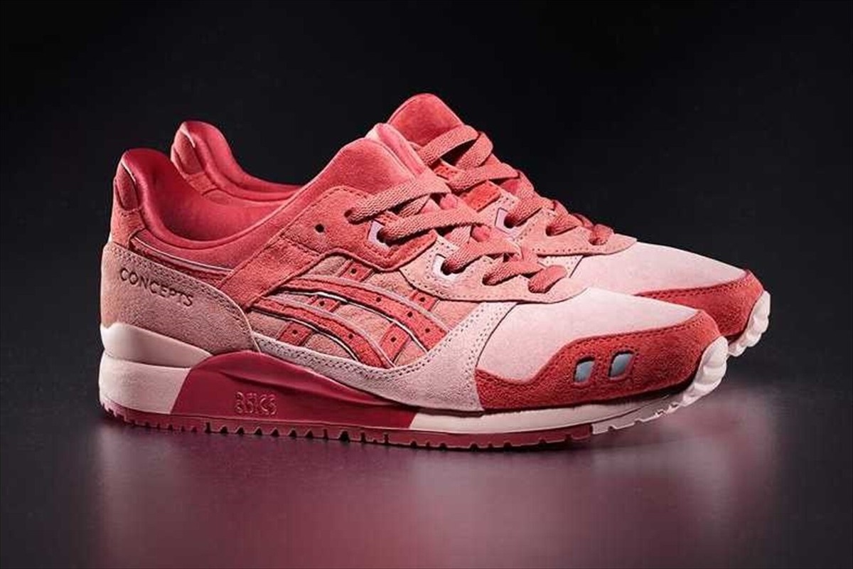 CONCEPTS ASICS GEL-LYTE 3 III OG 'OTORO' RED PINK 1203a121-700 US 11.5 / 29cm