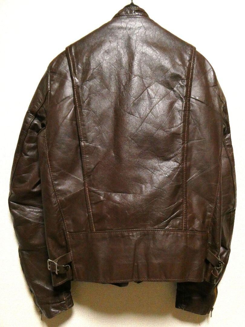 BROOKS Single leather Riders Motorcycle Jacket Men Size 40 BROOKS Single leather Riders Motorcycle Jacket Men Size 40