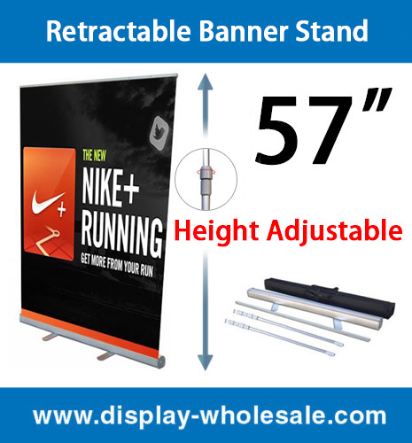 Retractable Banner Stand 57" 2 PCS