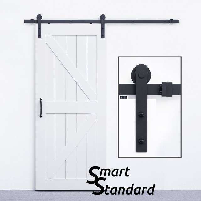 Smartstandard Heavy Duty Sturdy Sliding Barn Door Hardware Kit 6 6