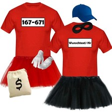 T-Shirt Panzerknacker Deluxe+ Kostüm-Set + Tütü Karneval Fasching Herren XS-5XL