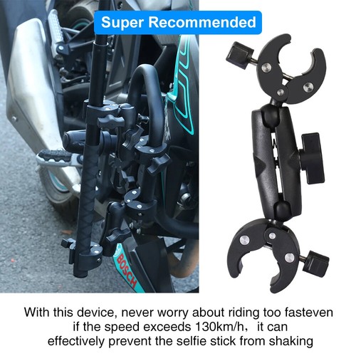 Motorcycle Selfie Stick for insta360 One X2 X3 Monopod Handlebar Mount Bracket - 第 5/33 張圖片