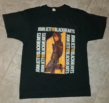 Vintage 80s Joan Jett and The Black Hearts Tour Concert  T-Shirt L Screen Stars
