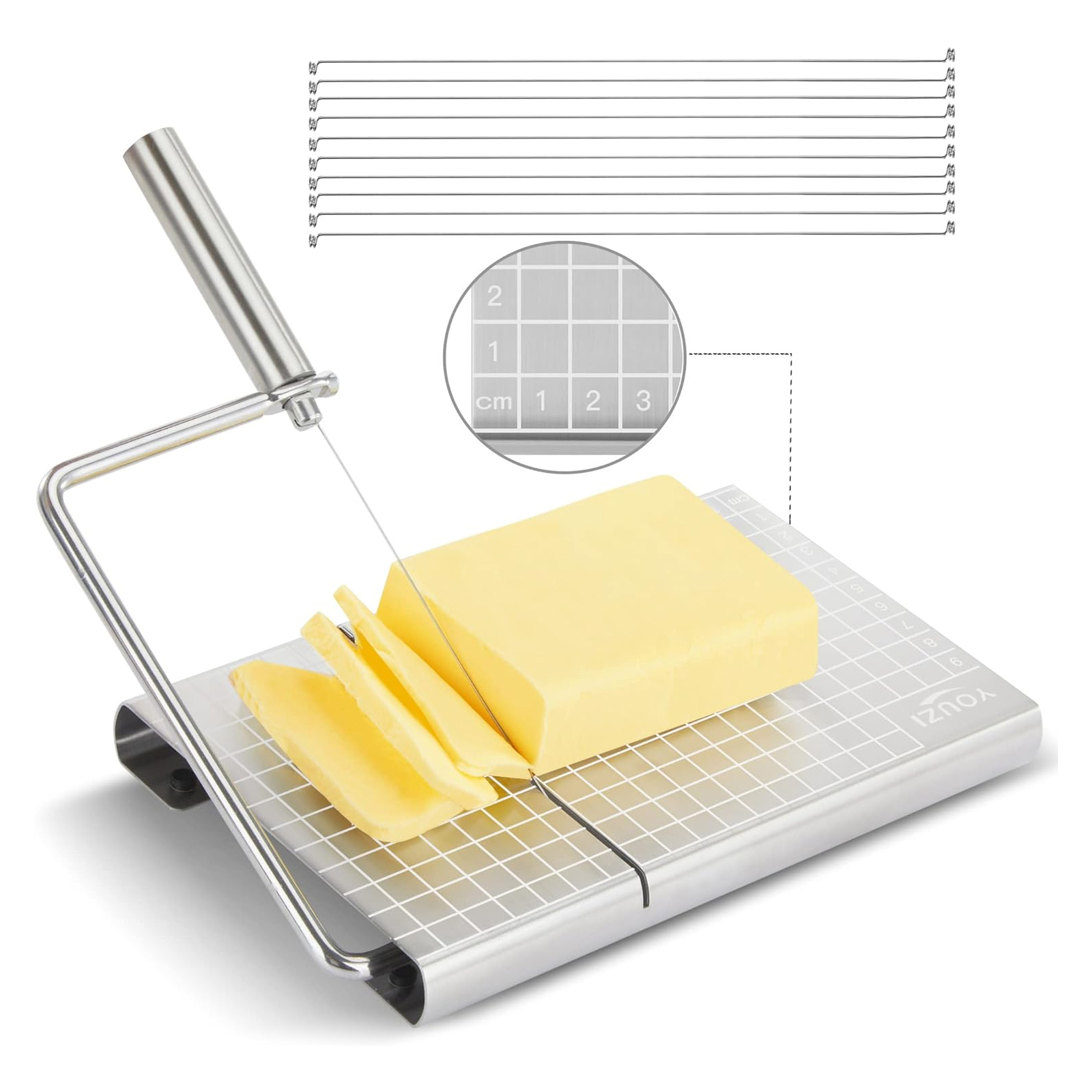 Stainless Steel Multipurpose Manual 10 Replacement Wires Baking Cheese