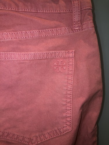 Tory Burch Pink Capri Jean Pants Sz 28 - Picture 5 of 7