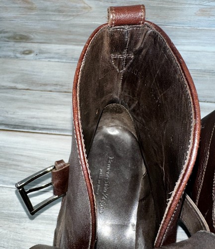 Botas de cuero con hebilla Ermenegildo Zegna para hombre hechas en Italia - Imagen 22 de 24