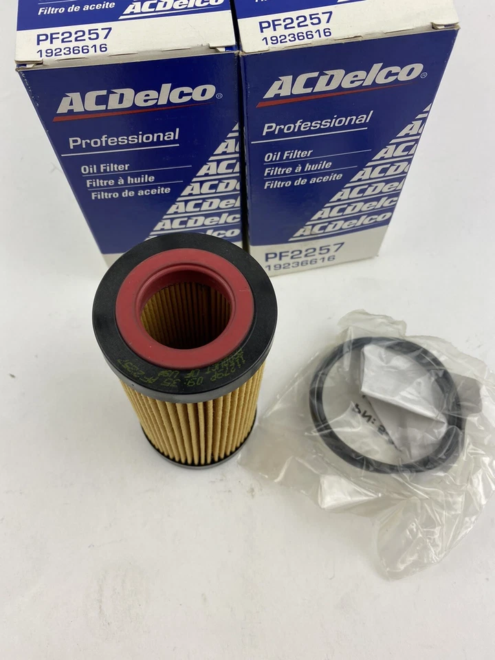 *6 упаковок* оригинальные масляные фильтры Acdelco PF2257 GM 19236616 с прокладкой VW Audi новые из старых запасов - Изображение 3 из 4