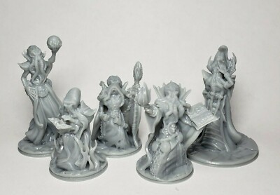 5pc Mindflayer/Mind Horrors Set - 32mm Miniature - D&D Tabletop Gaming - EC3D