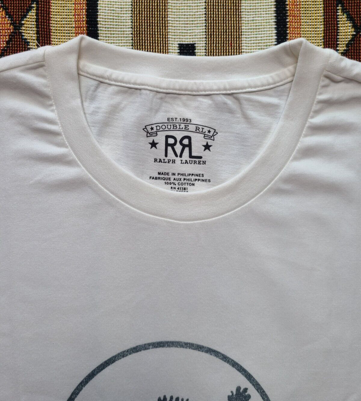 Double RL RRL Ralph Lauren Black Cat 13 Graphic Jersey Race T-shirt Tee