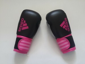 pink adidas boxing gloves