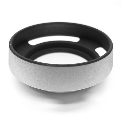 40.5mm Curved Vented Filter Lens Hood Silver for Leica M Voigtlander Zeiss Lens