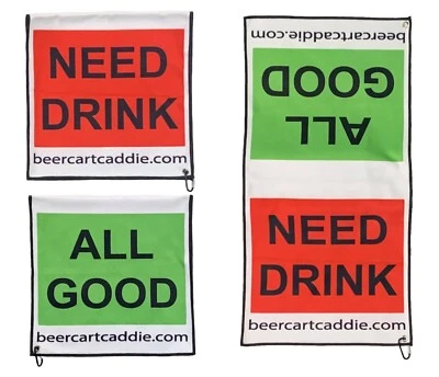 Golf Towel - Large - Beer Cart Caller - Brand New by BeerCartCaddie