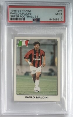 1998-99 Panini Paolo Maldini Super Football 99 #21 PSA 9 | eBay