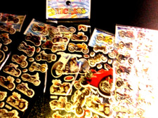lot 6 packs motorcycle puffy stickers