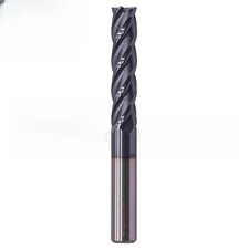 4 Flute 7/16" x 2" x 4" Solid Carbide Long End Mill - AlTiN Coated