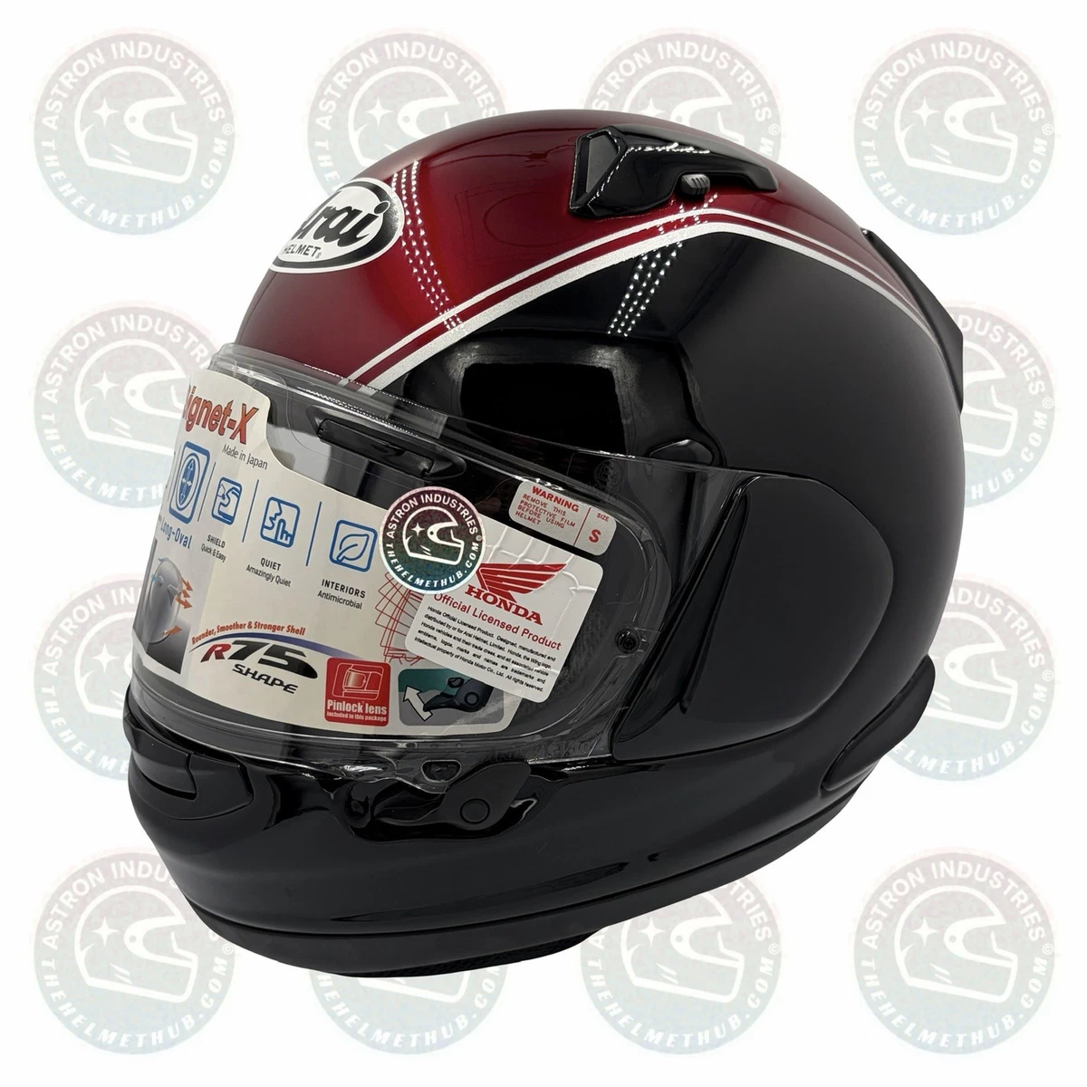 arai full face helmet goldwing QV-Pro Honda (Black/Red,XS (53/54)) Automotive Arai QV-Pro GoldWing Blue -