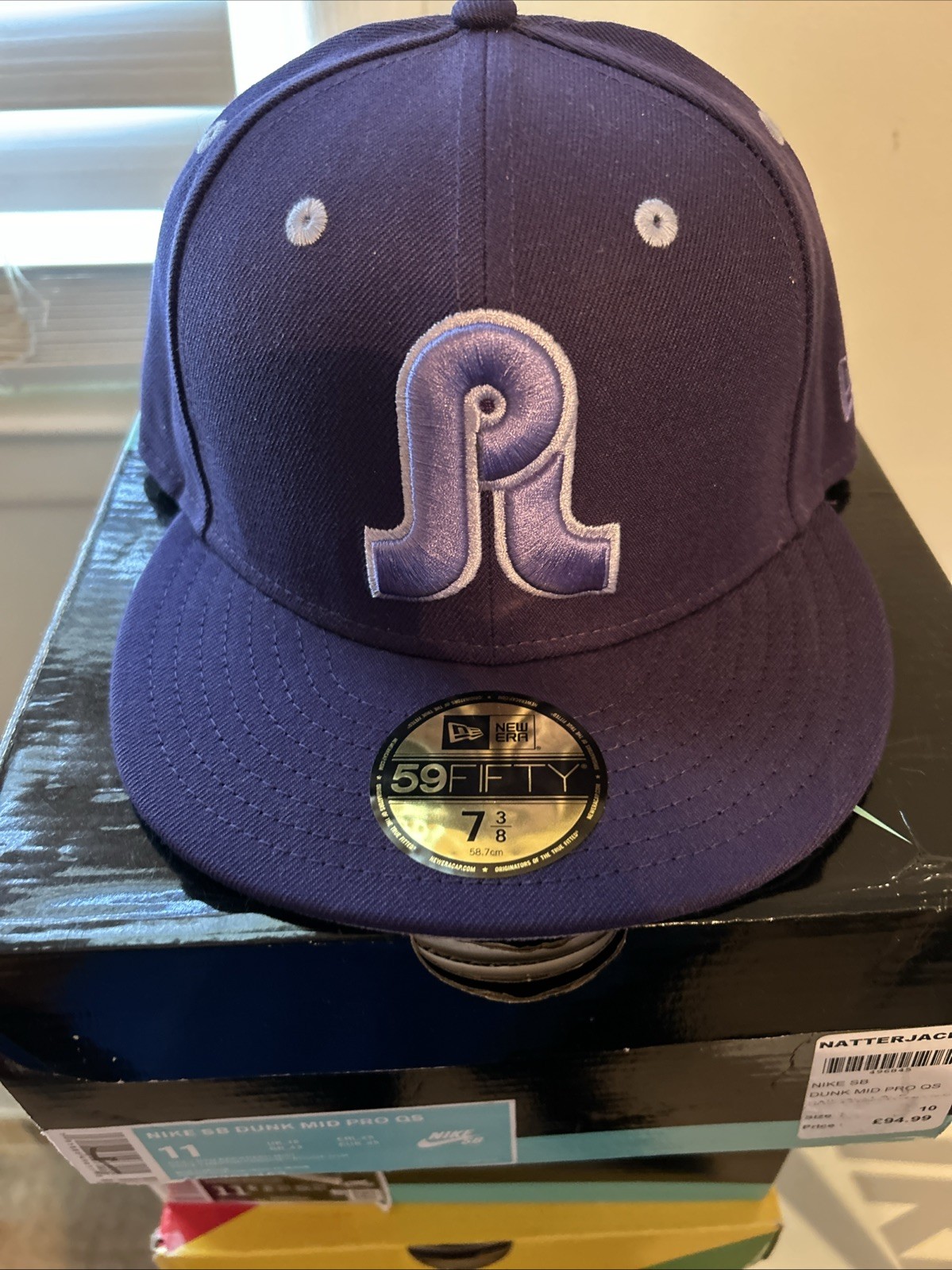 PL x Jiberish New Era 5950 Fitted Hat (Purple Lavender)