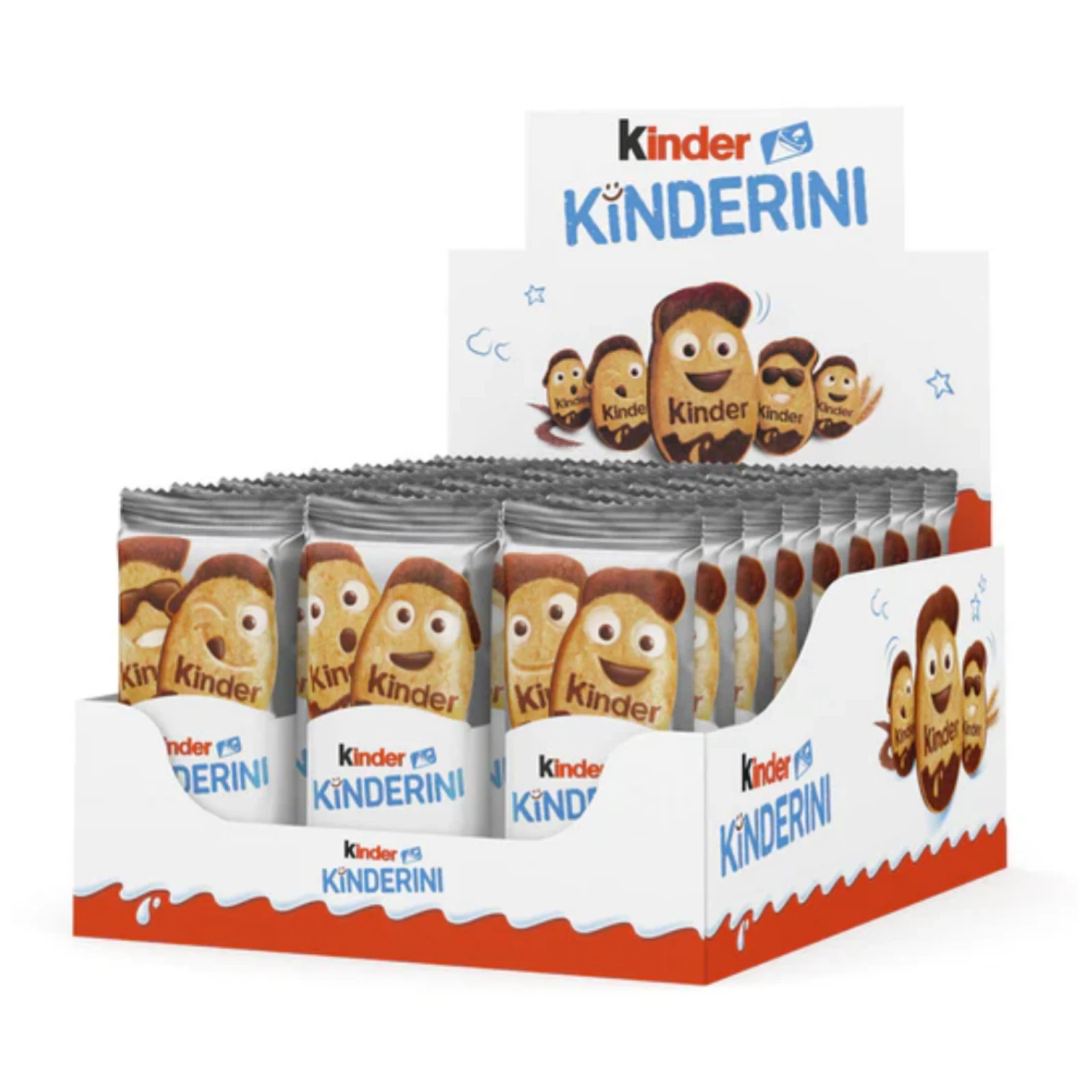 KINDERINI Espositore 24 pz Kinder Biscotto Cioccolato al Latte Ferrero Biscotti