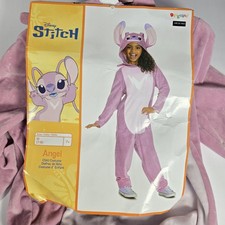 Disney Lilo Stitch Angel Costume One Piece size M 7/8 Halloween Pink Girls NEW