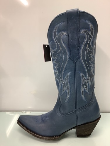 IDYLLWIND BLUE JEAN BABY WESTERN BOOTS SNIP TOE, WOMENS SIZE 7.5B, PREOWNED. - Picture 4 of 15