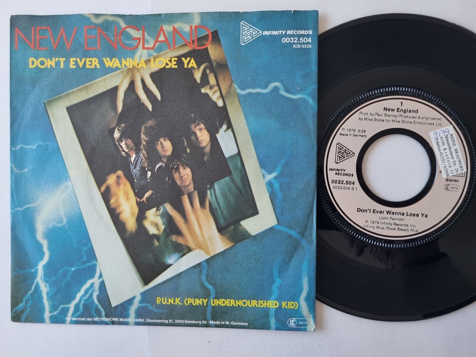 New England - Don't Ever Wanna Lose Ya 7'' Vinyl Germany