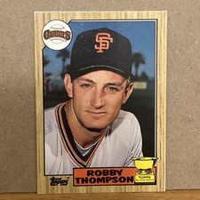 1987 Topps Tiffany #658 Robby Thompson Rookie Gold Cup Fresh Set Break 🔥🔥