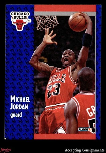 1991-92 Fleer #29 Michael Jordan CHICAGO BULLS HOF