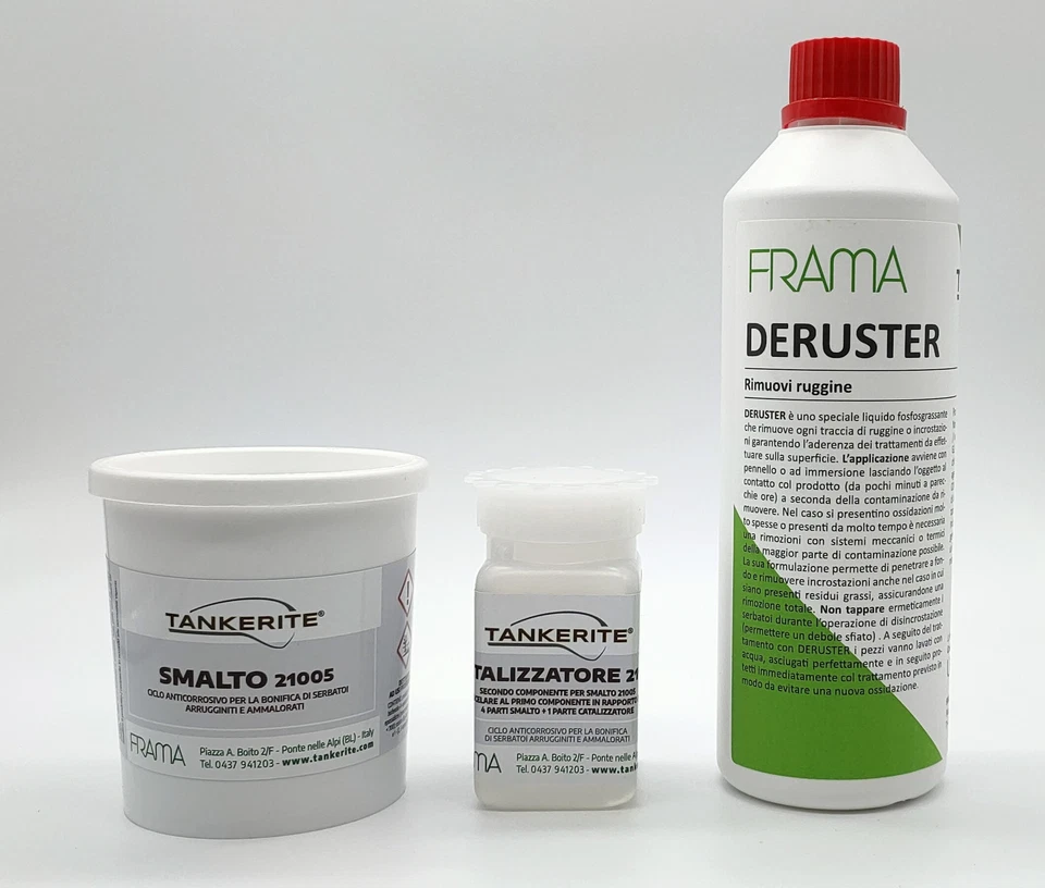 KIT MEDIO TANKERITE ORIGINALE TRATTAMENTO PROTEZIONE ANTICORROSIONE SERBATOIO - Immagine 1 di 1