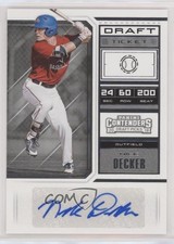 2018 Panini Contenders Draft Picks Draft Ticket Auto Nick Decker #75 Auto 2t7