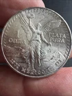 1982 1 TROY OUNCE .999 FINE SILVER ONZA PLATA LIBERTAB ROUND BULLION MEXICO