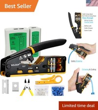 Reliable RJ45 Crimping Tool - Ethernet Cat5e Cat6 Crimper