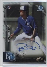 2016 Bowman Chrome Rookie Refractor 206/499 Adalberto Mondesi Raul Auto 6u5