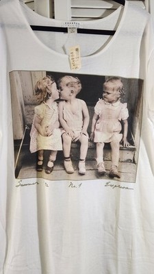 Vintage NOS Express Tricot Kissing Graphic Tee Large 1992 Single Stitch