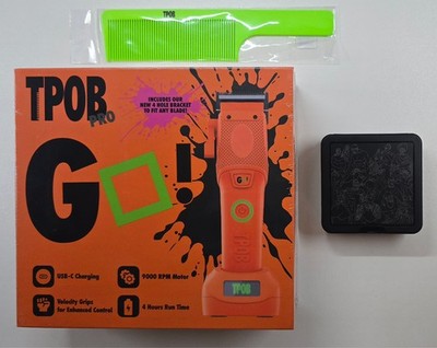 TPOB GO CLIPPER ORANGE EDITION, ARCHITEK BLADE + CHUNK BLADE + COMB *NEW SEALED*