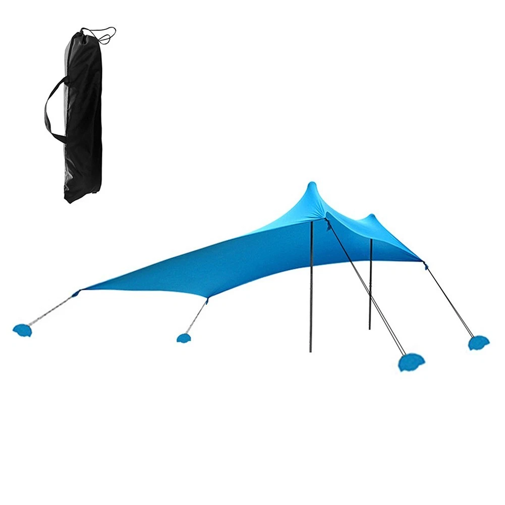 Convenient Sun Shelter for Beach with UPF 50+ Protection and Adjustable Angle