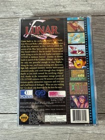 Lunar: Eternal Blue (Sega CD, 1995) Complete CIB W/REG CARD (Water Damage)