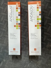 2 Pack Andalou Naturals Meyer Lemon + C Creamy Cleanser Brightening 6 Oz Each