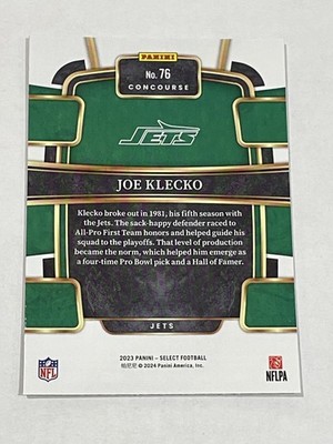 2023 Panini Select Football #76 - Joe Klecko - New York Jets | eBay
