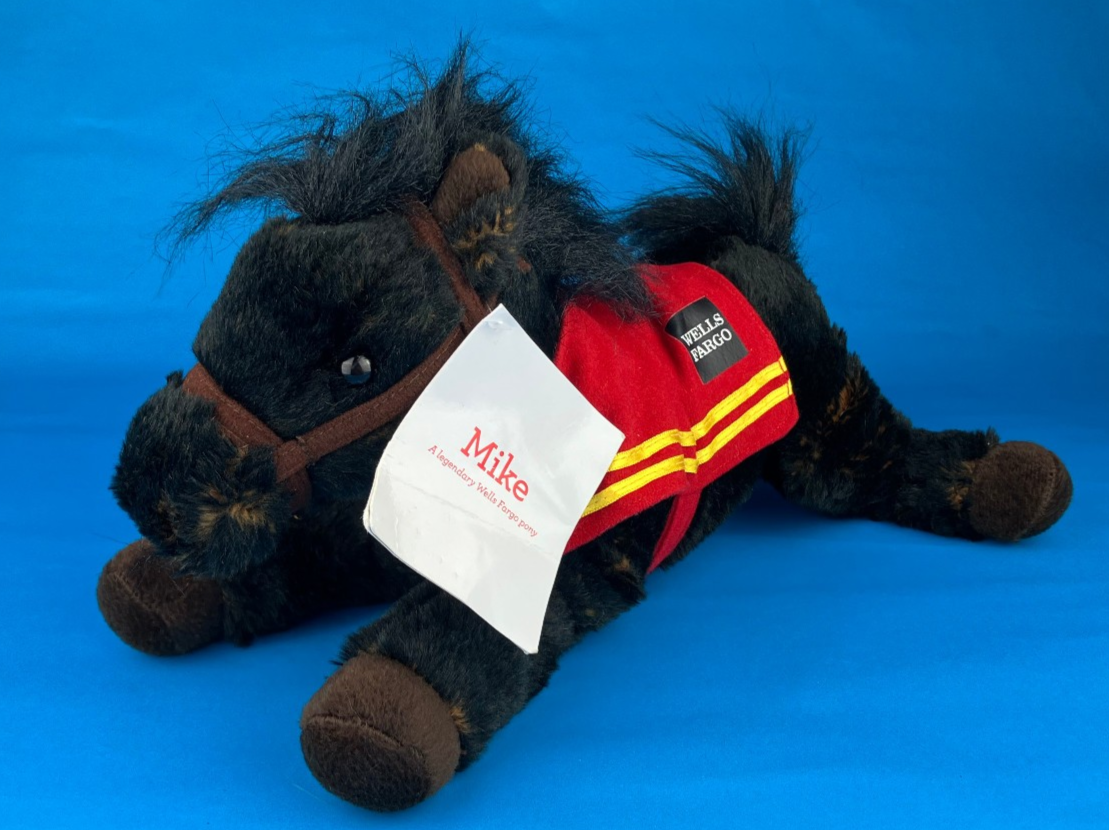 New Wells Fargo Legendary Pony Mike Plush White Horse Bank 13