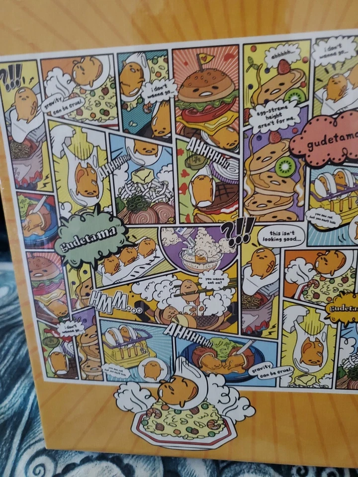 Sanrio Gudetama huevo perezoso "increíble huevo-venturas" 1000 piezas rompecabezas Nuevo Foto 3 de 4