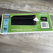 Wall Mount Black Mailbox Gibraltar Galvanized Steel Townhouse THHB0001  NEW 