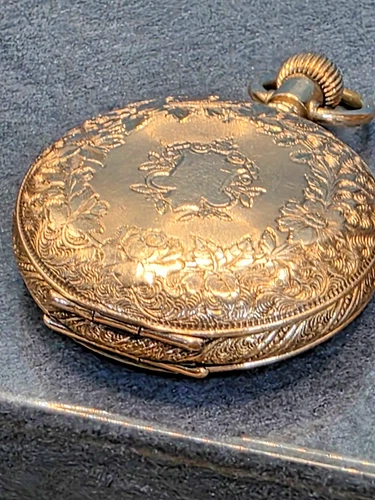 Antique  Elgin 14K GF Model 2 Pocket Watch 6s, 7j FOR REPAIR 508424