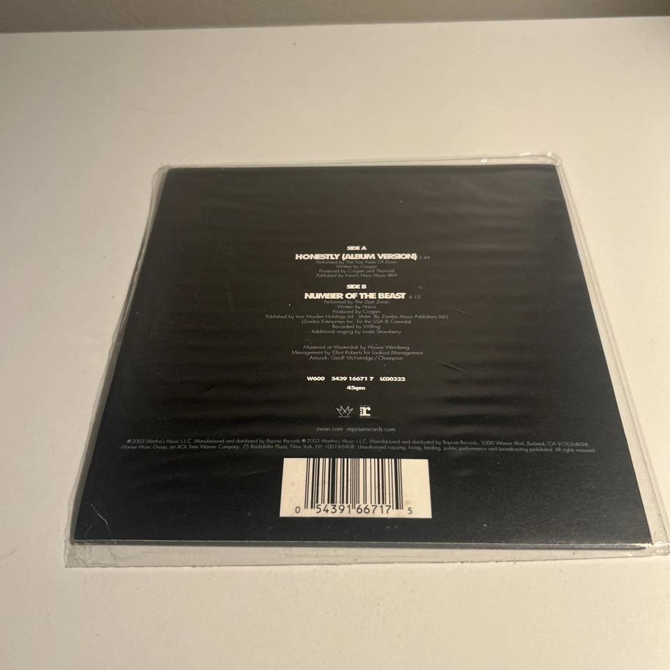 Zwan – Honestly 7" Single Vinyl Record 2003 Smashing Pumpkins Foto 2 de 4