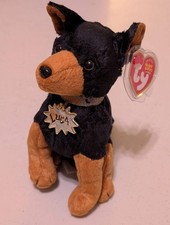 Luca the Dog - Ty Beanie Baby (Black, Brown, 2004, Plush Toy, MWMT, Stuffed Anim