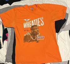 Ultra Rare Spurs David Robinson Wheaties Orange Shirt NBA Brand Size M
