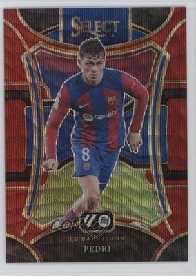 2023-24 Panini Select La Liga Mezzanine Red Wave Prizm /65 Pedri #135 1t1d