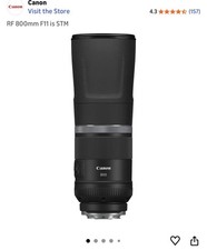 Canon RF 800mm f/11 IS STM Super Telephoto Lens for sale online | eBay