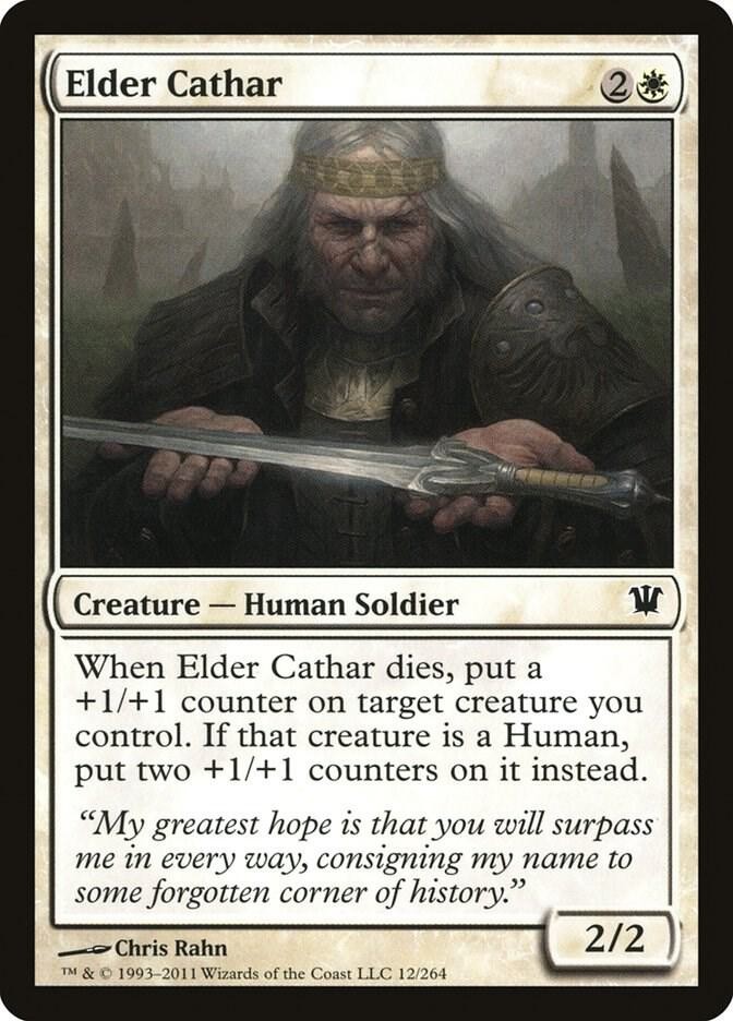 Elder Cathar 12 Common Innistrad Magic: The Gathering Near Mint